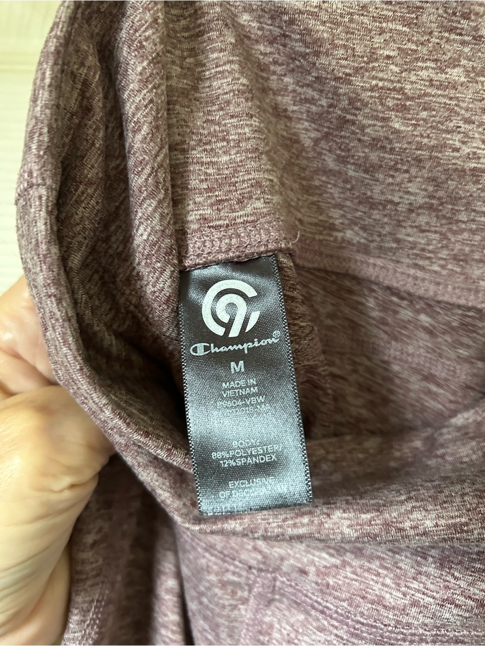 Champion Two-Tone High-Waist Track Pants in Mauve & Blush - Picture 2 of 3